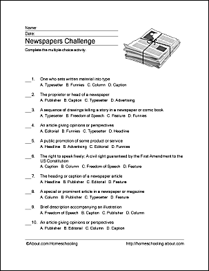 worksheet vocabulary journalism Search, Newspaper Word Vocabulary, Crossword More and