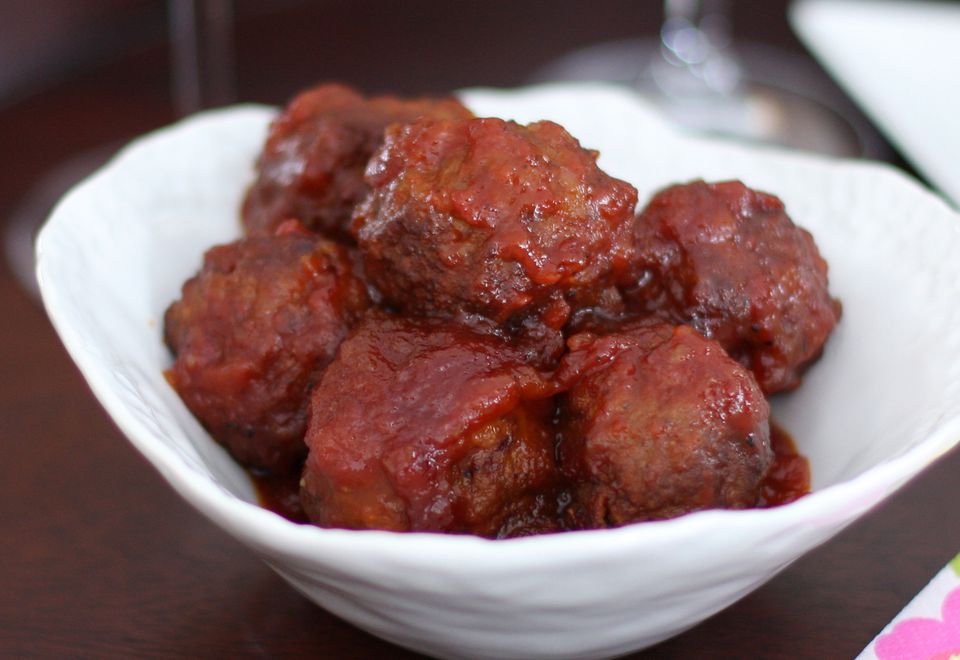 No Fuss Crock Pot Beer And Barbecue Meatball Recipe