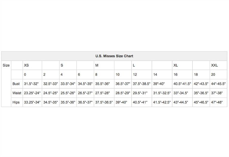 U.S. Misses Size Chart 57bc71453df78c8763ed13c1 