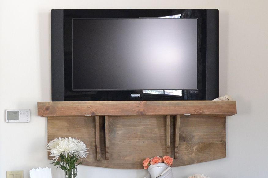 7 DIY TV Stands That Hide Ugly Cable Boxes and Wires