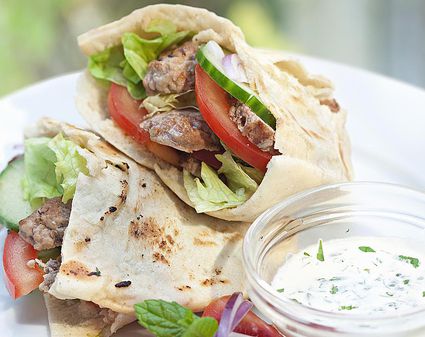 Homemade Greek Gyro Sandwich or Dinner