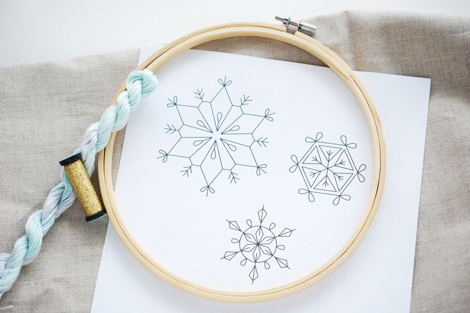 Free Snowflake Hand Embroidery Patterns