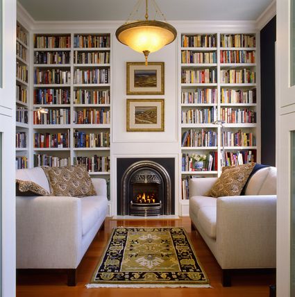 Choosing Home Library Paint Colors, Lighting & More