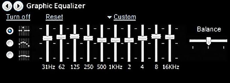 windows equalizer