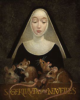 Patron Saint Of Cats Saint Gertrude Of Nivelles