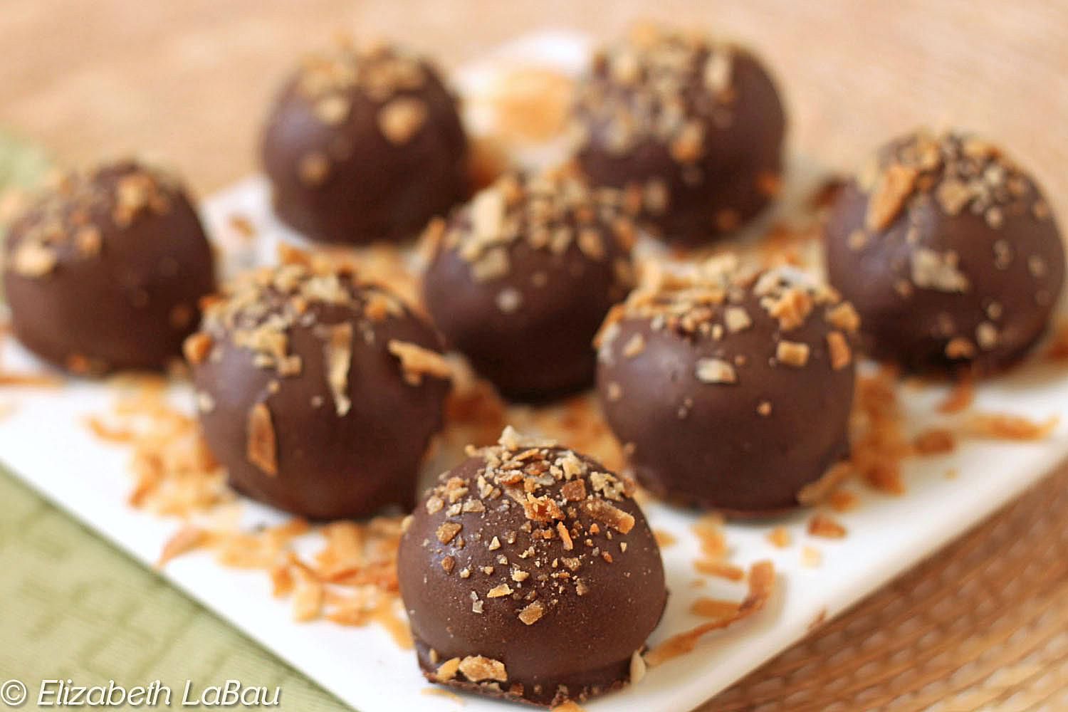 Vegan Chocolate Coconut Truffles