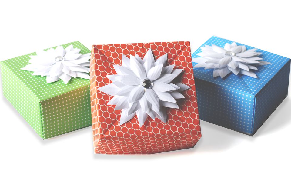 DIY Origami Gift Box Paper Craft