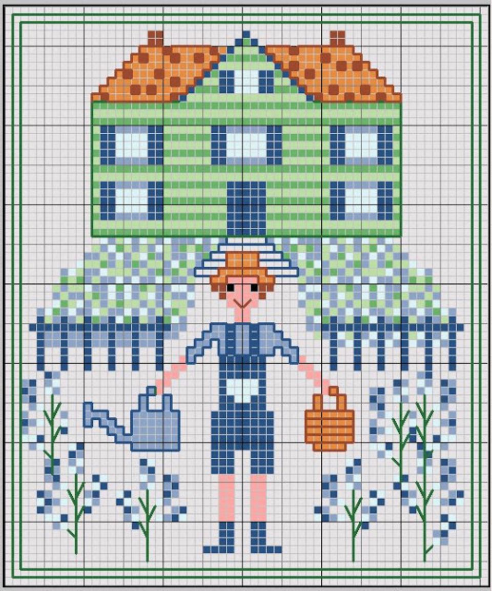 25 Garden Inspired Cross-Stitch Patterns for Spring