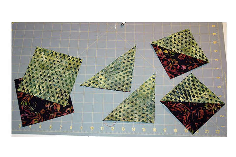 How to Make Easy Half Square Triangle Units for Quilts
