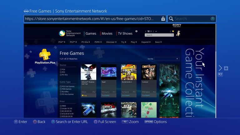 How to Use the PS4 Web Browser