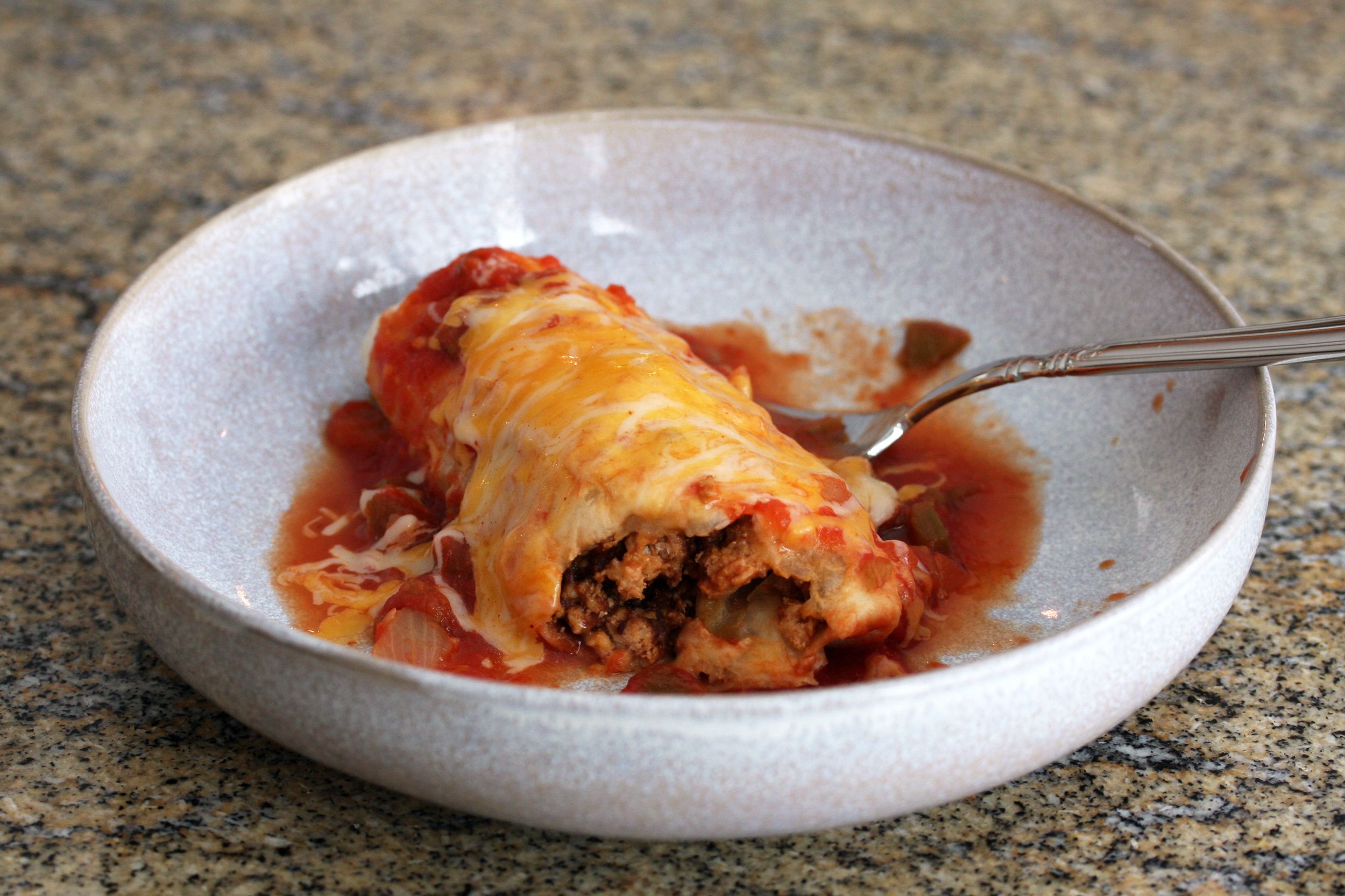 Ground Turkey Burritos With Refried Beans