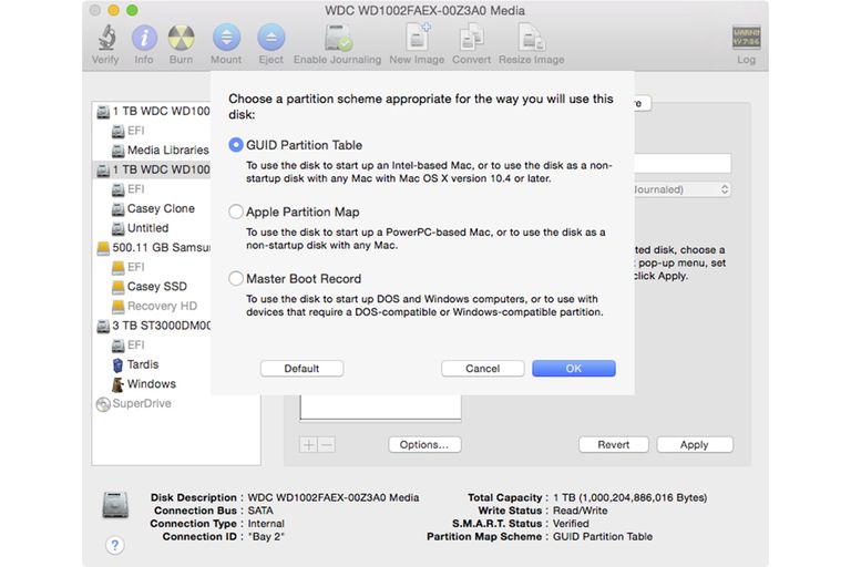 partition harddrive for windows and mac scheme