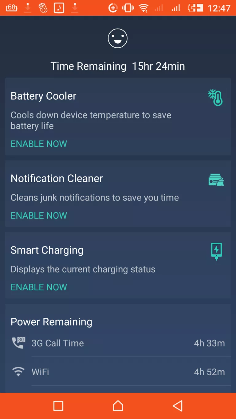 Battery saver app