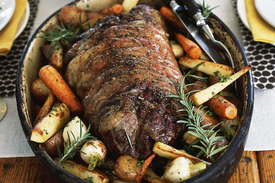 Marinated Rotisserie Roast Beef Recipe