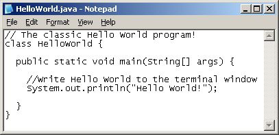 how to make a computer program using java