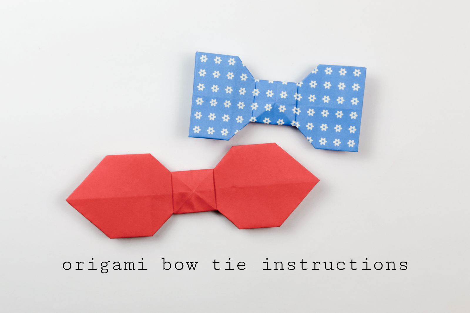 Easy Origami Bow Tie Tutorial