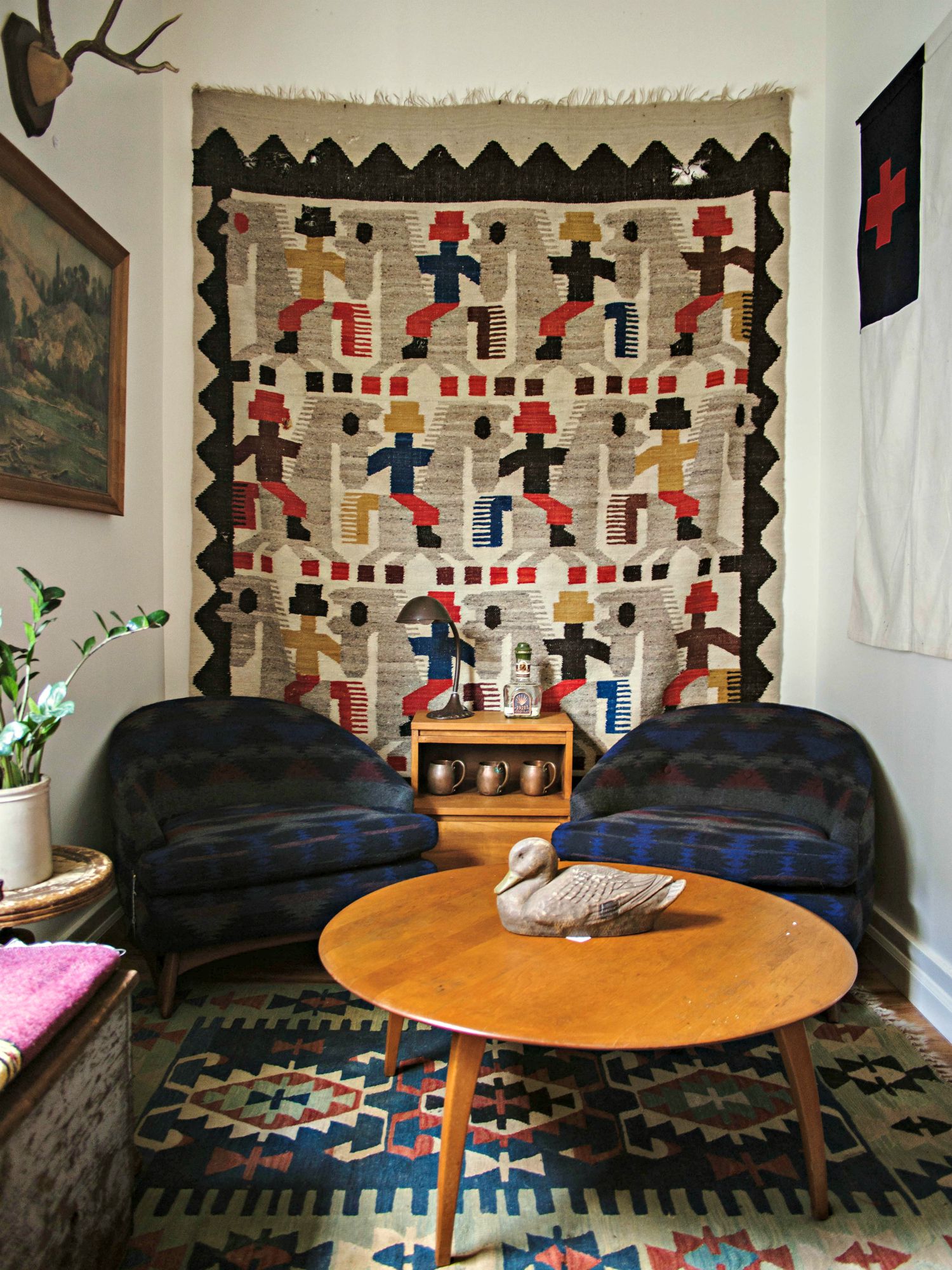 How to Hang Vintage Textiles on the Wall