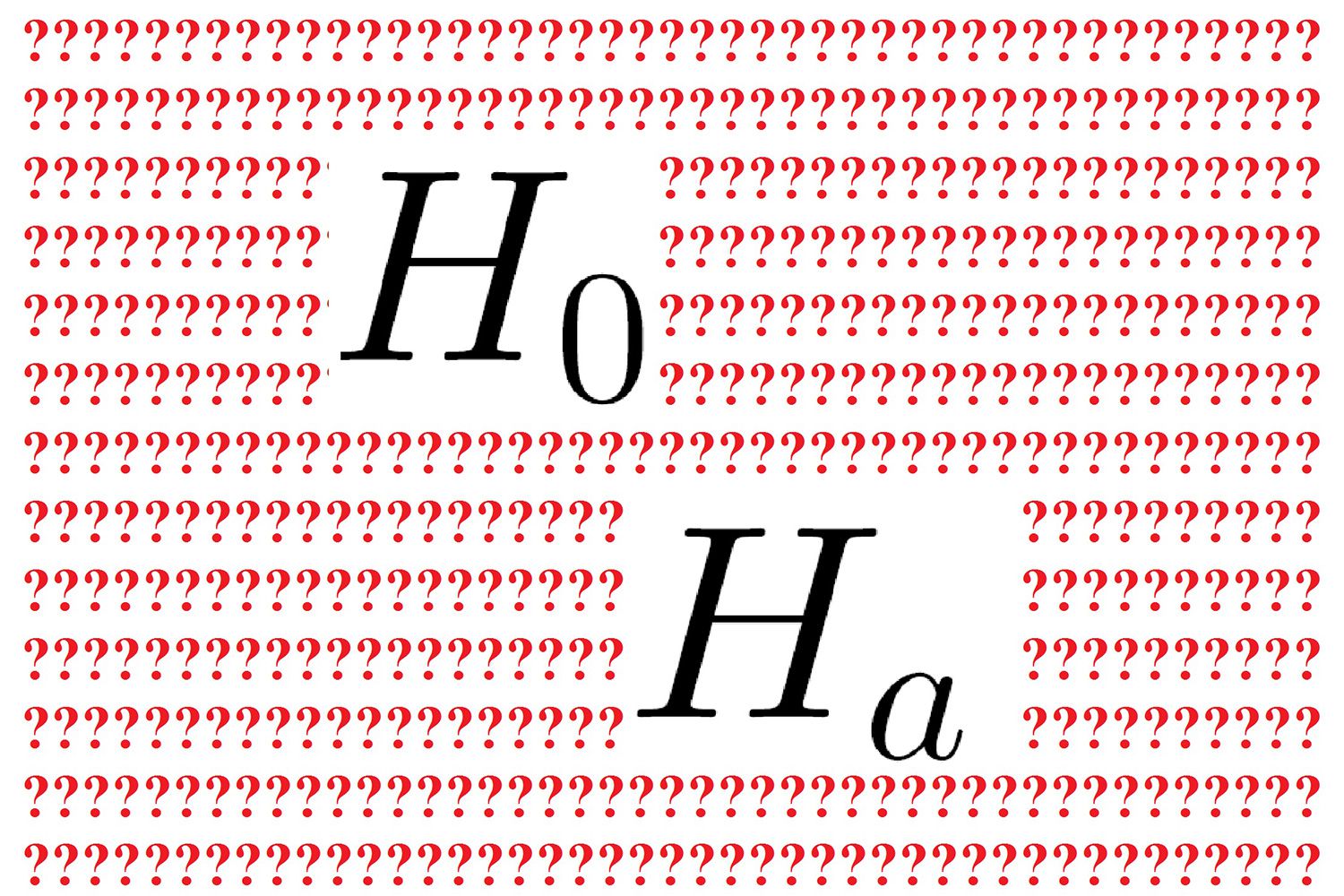 null hypothesis and alternative hypothesis symbol