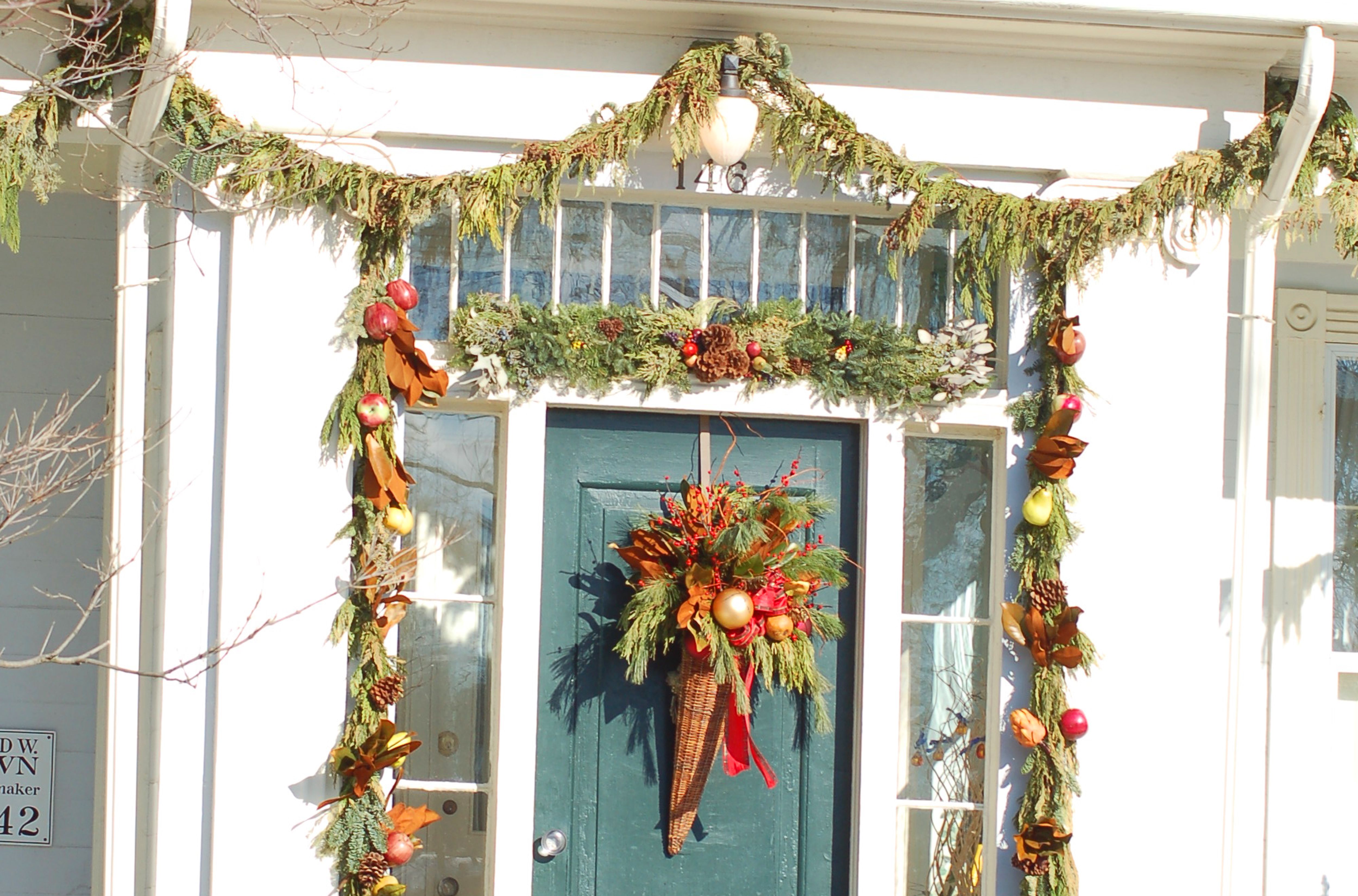 How to Hang Garland Around a Door (and Avoid Damage)