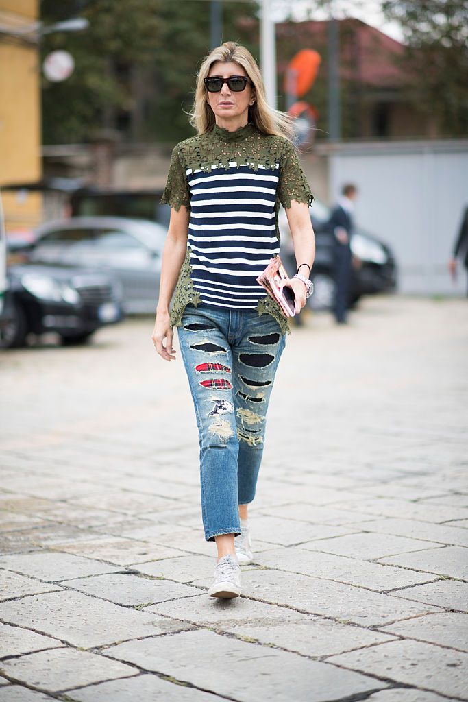 Street Style Fashion: 10 Ways to Wear Denim and Stripes