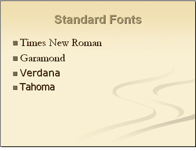 what is best font for powerpoint presentations