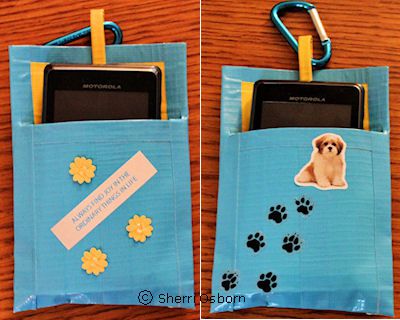 phone case tape duct cell making easy craft crafts pouch follow simple duck