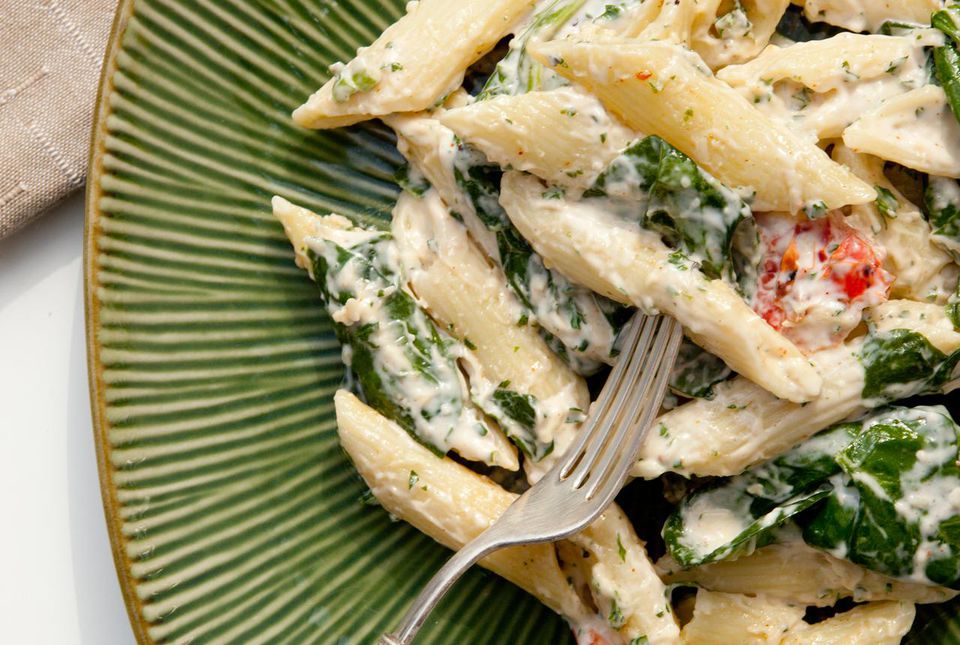 Low-Fat Spinach and Ricotta Pasta Recipe