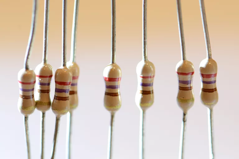 Resistors are made from materials that have a high electrical resistivity.