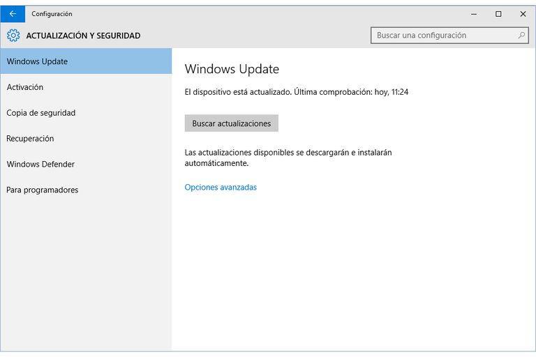 Usar Y Configurar Windows Update En Windows 10 1613