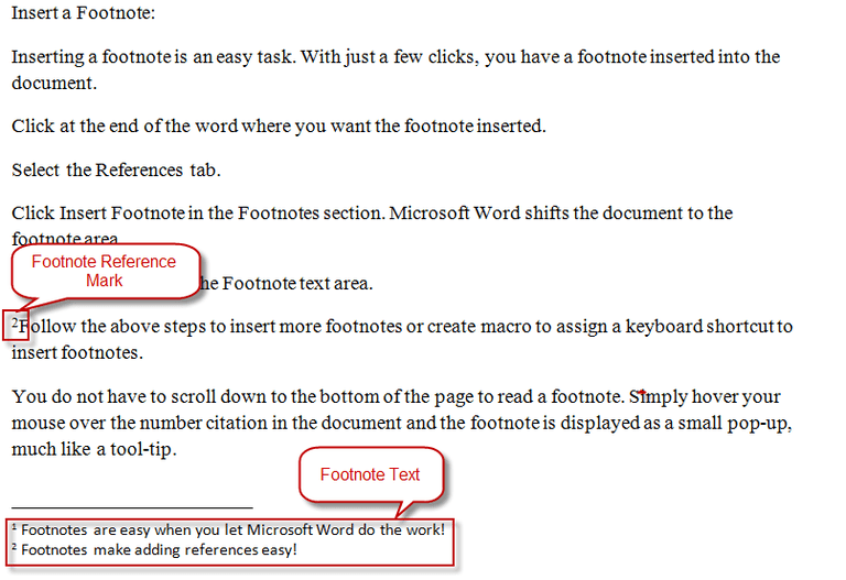 how to add footnotes in word grammar