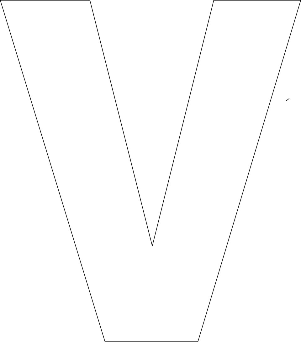 Letter V Print