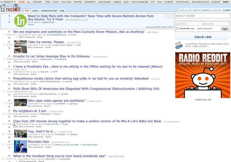 interesting sites like reddit