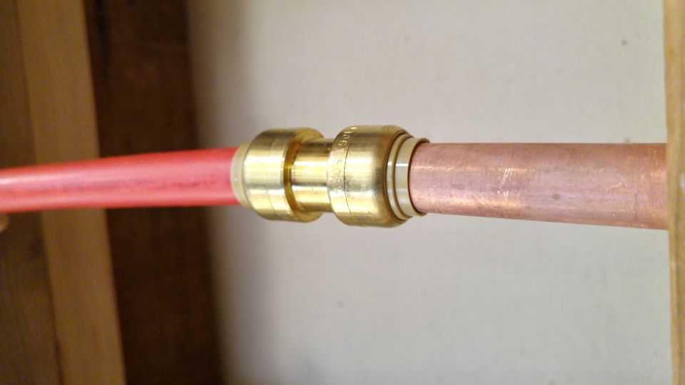 Copper Pipe to PEX Pipe Fast and Easy Replacement