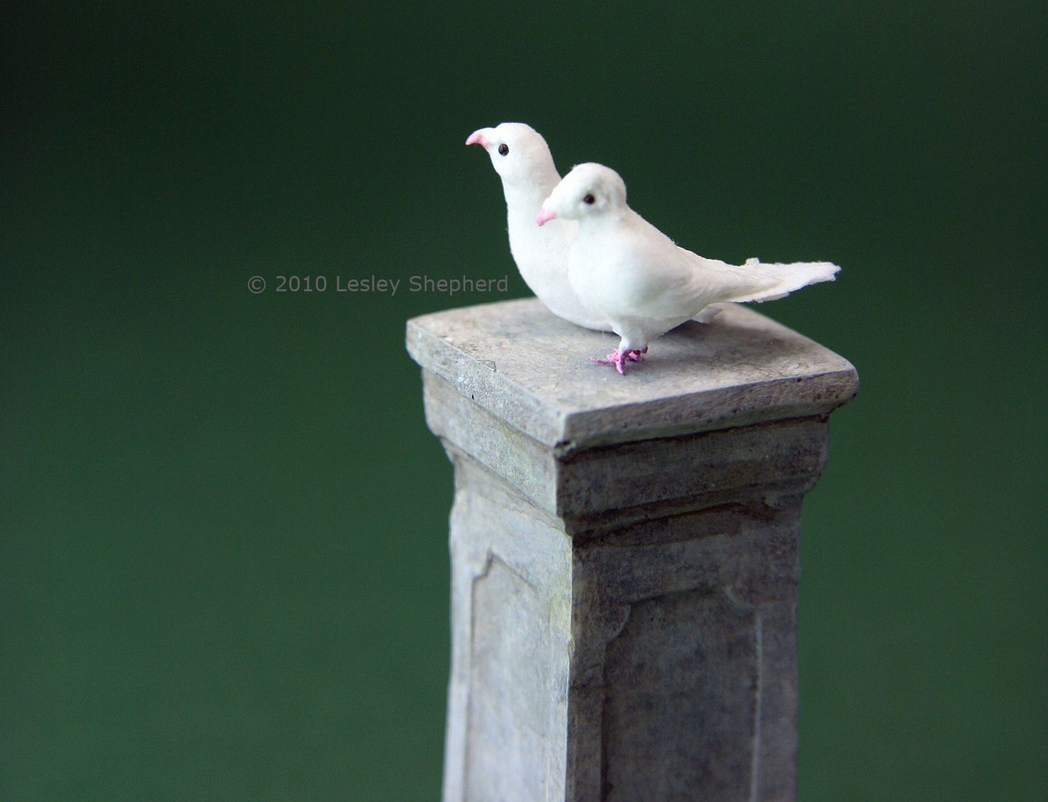 Make Scale Miniature Doves or Pigeons - Model Doves for a Dollhouse