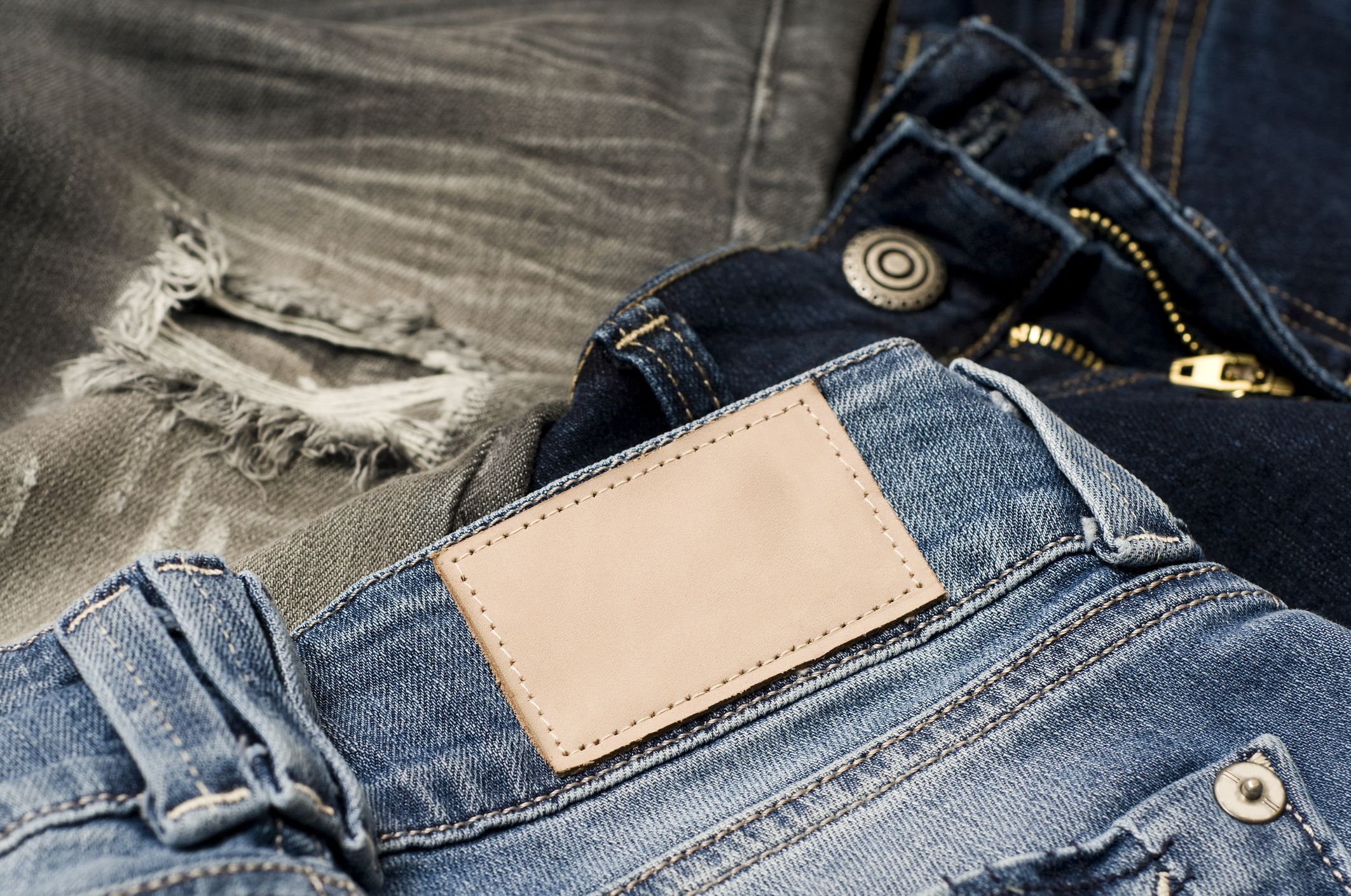 fixing torn jeans