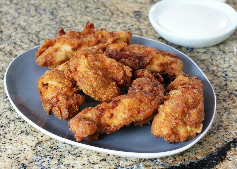 Chicken deep fried recipe strip