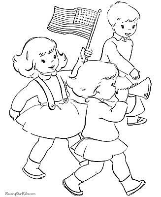 Free 4th July Coloring Pages Fourth Toddlers