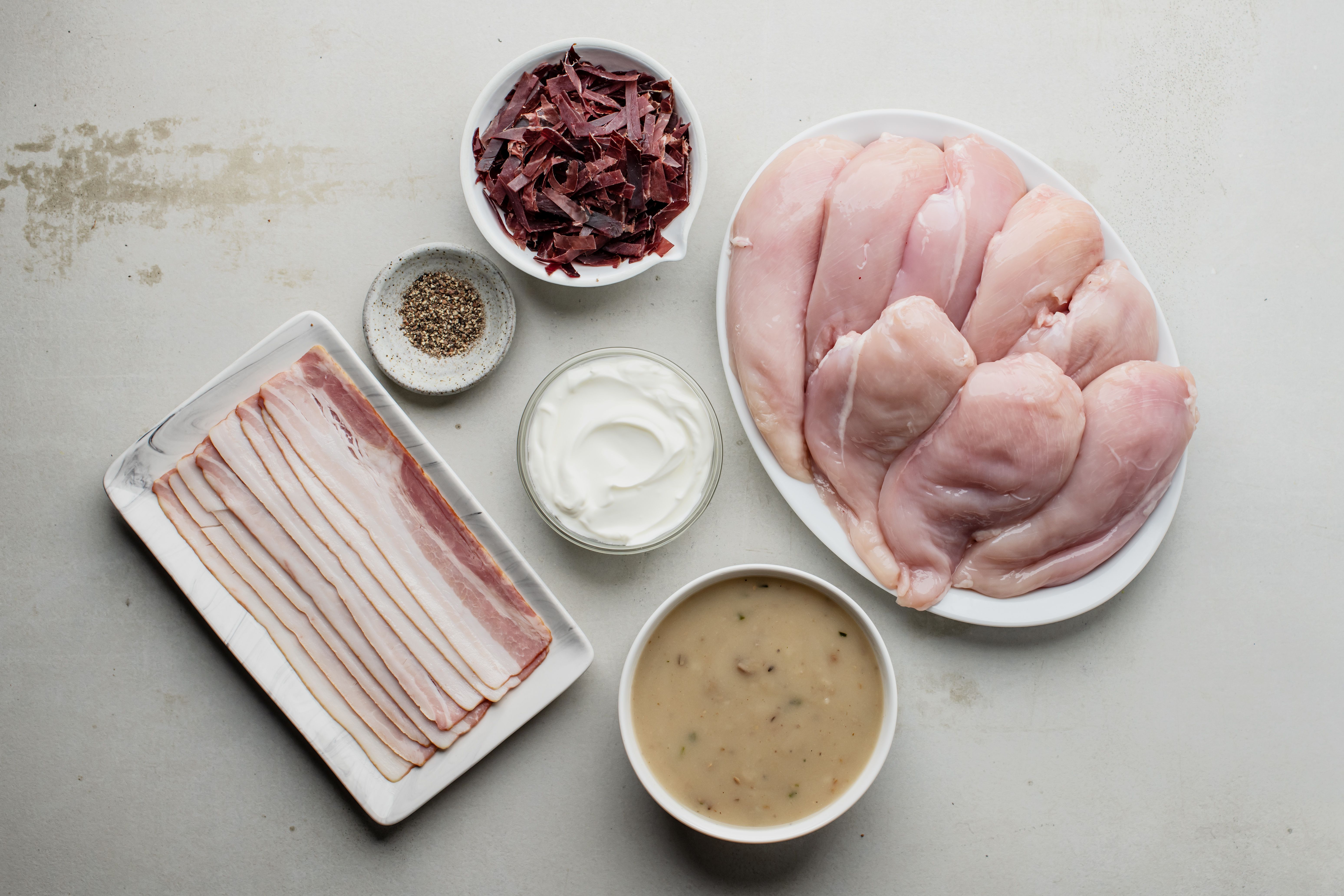 Creamy Chicken Bacon And Dried Beef Casserole Recipe