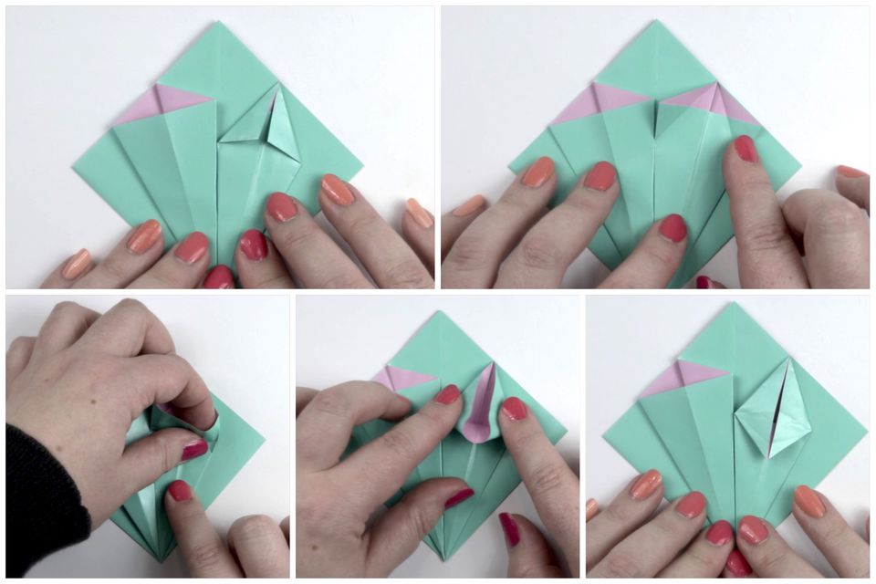 easy origami flower simple
