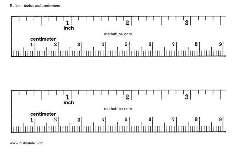 life size millimeter ruler