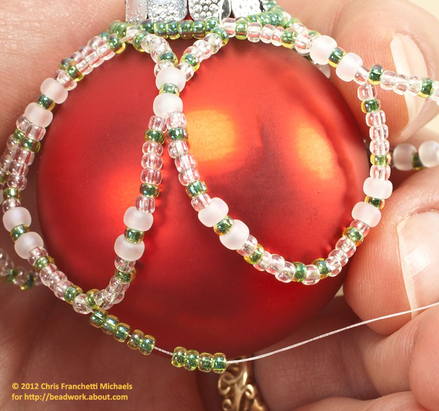 Easy Beaded Ornament Cover Pattern
