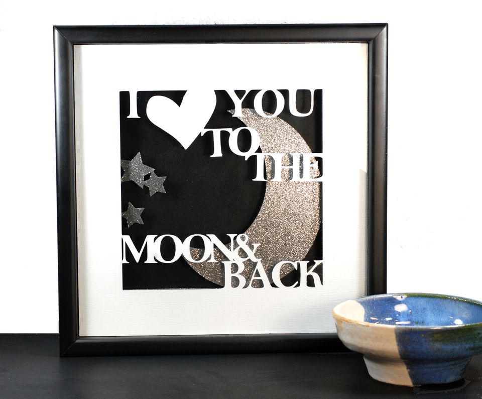 I Love You. DIY Sentiment 3d Shadowbox Tutorial