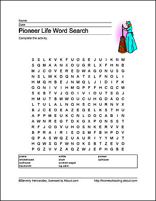 Download Pioneer Life Wordsearch, Crossword Puzzle, and More