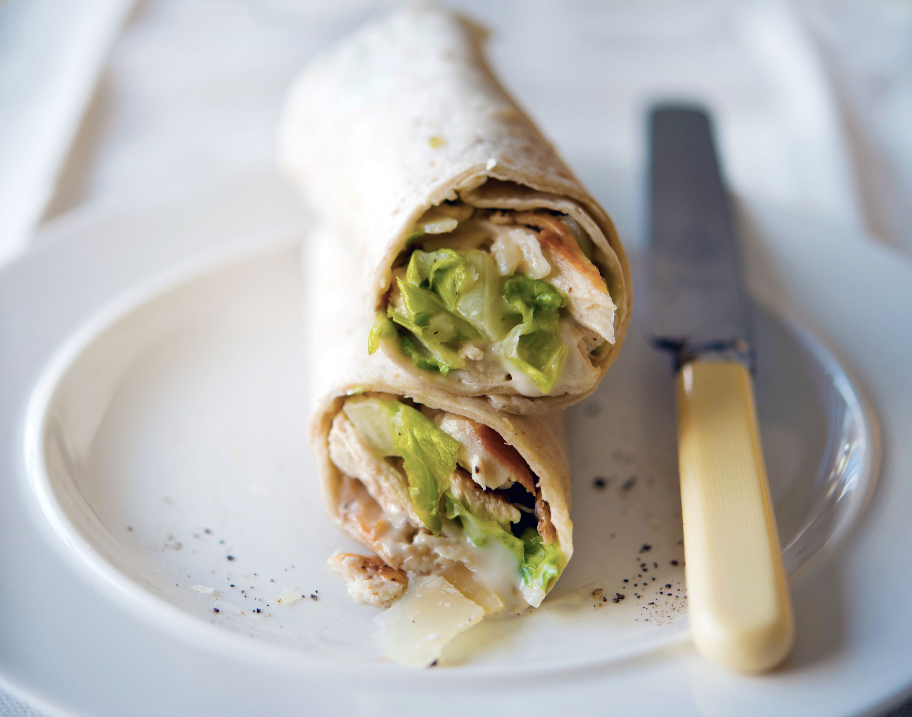 Classic Grilled Chicken Caesar Salad Wraps Recipe