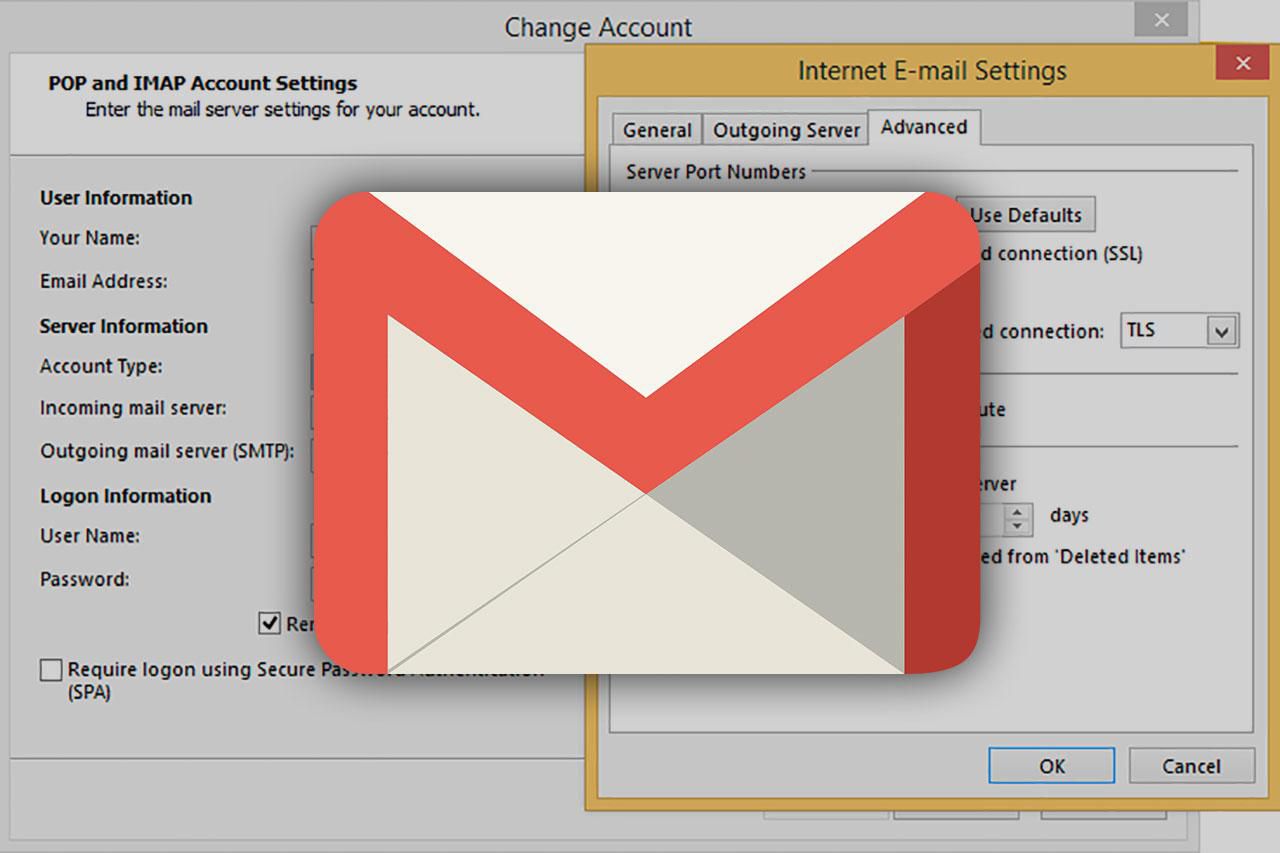 how to set up gmail account in outlook 2013