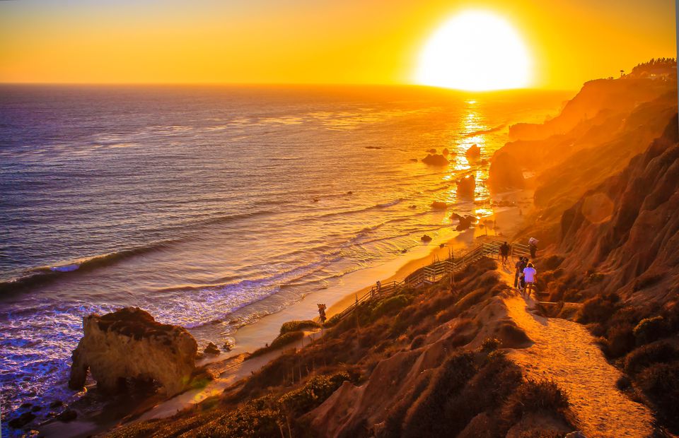 sunset viewed from El Matador Beach.