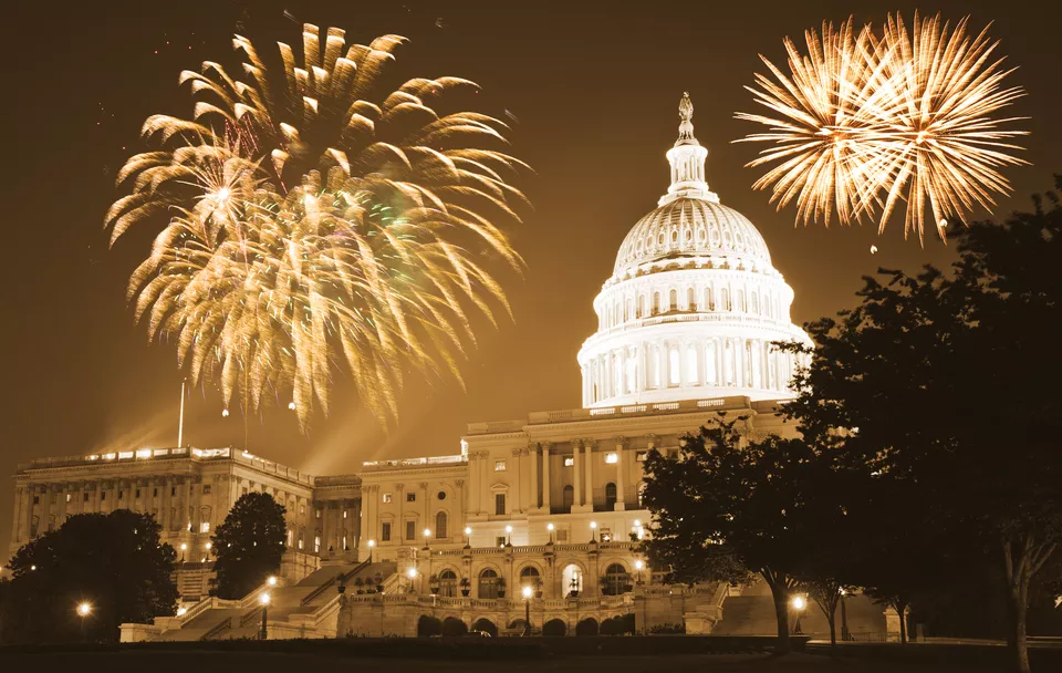 celebration day in washington dc for the new year