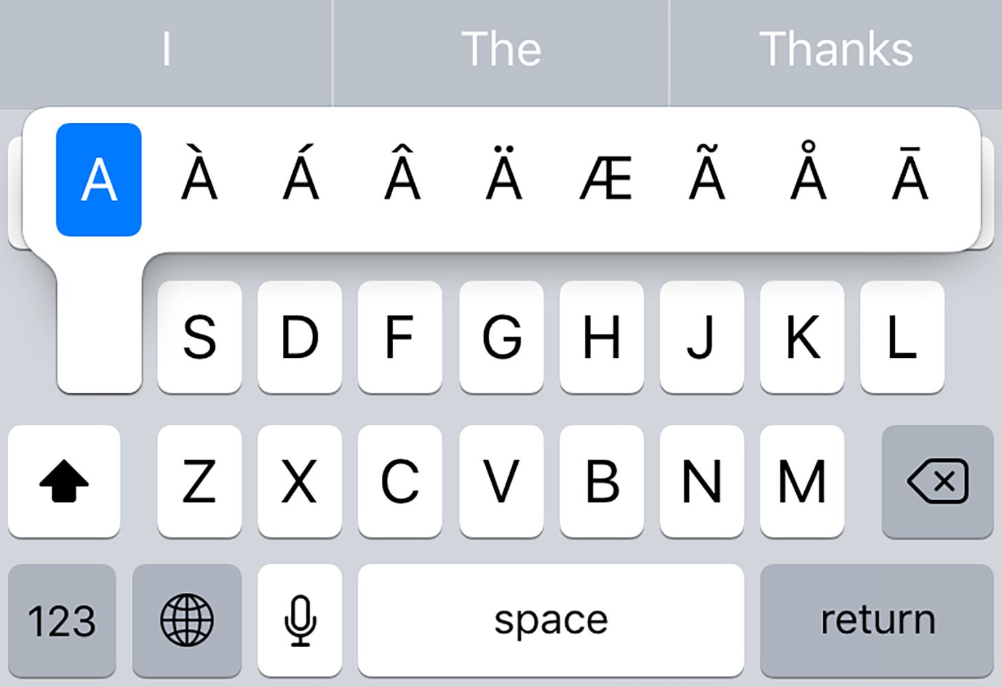 how to add an e with an accent mark on keypad