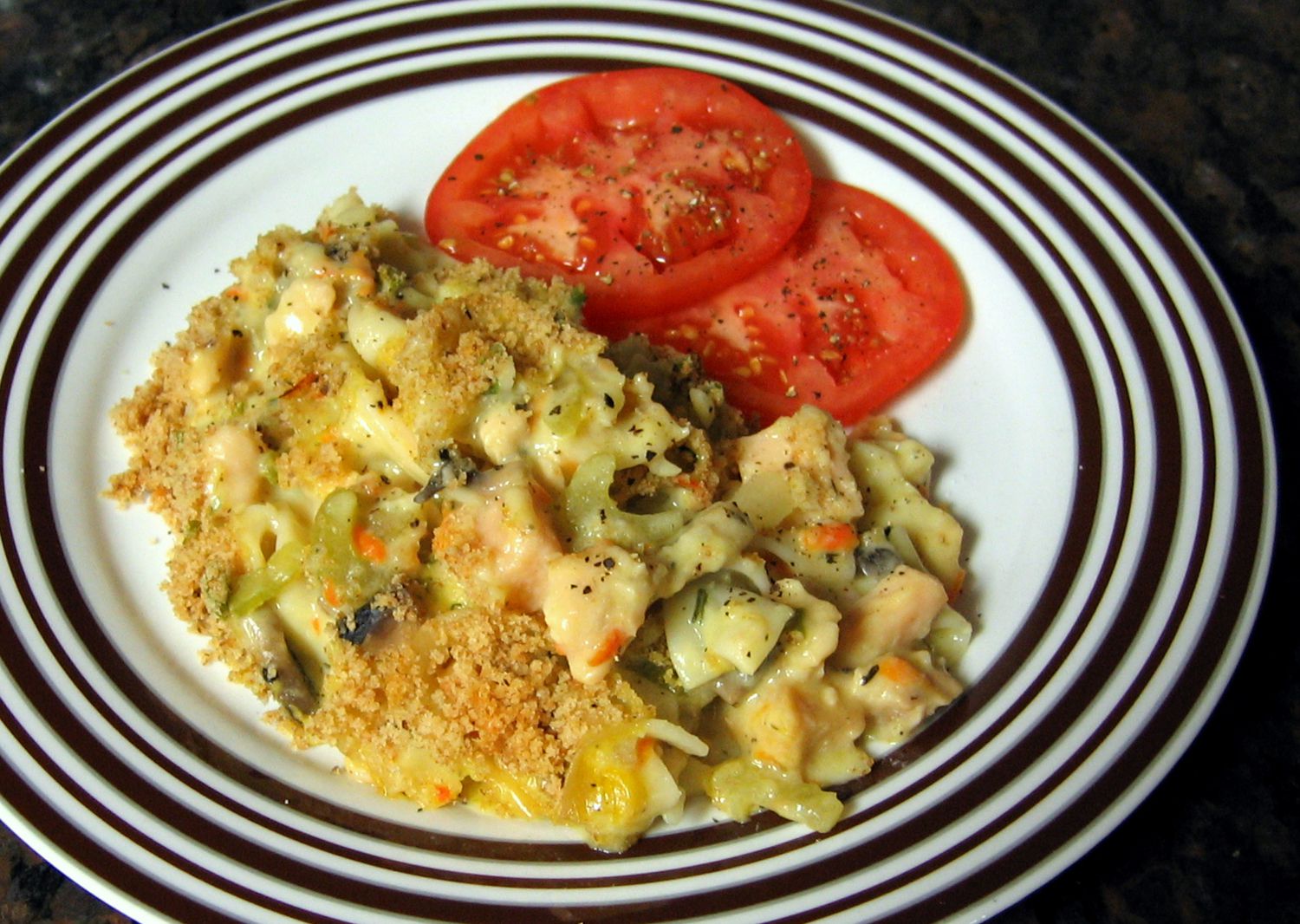 Chicken Noodle Casserole With Mushrooms Recipe