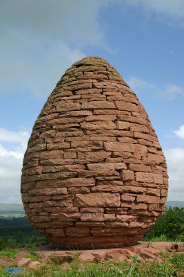 Andy Goldsworthy Landscape Artist Cairn At Penpont Scotland